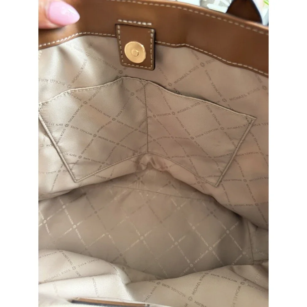 Michael Kors Sienna Tote Shoulder Bag Brown. Retails $398